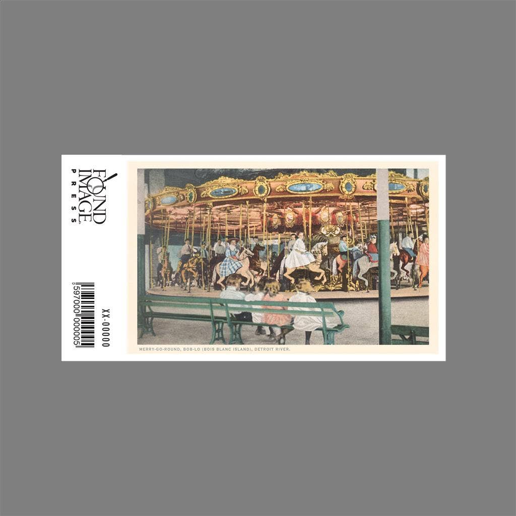 Found Image Press - Vendita all'ingrosso Adesivo - Adesivo MI-710 Giostra, Isola Boi Blanc1