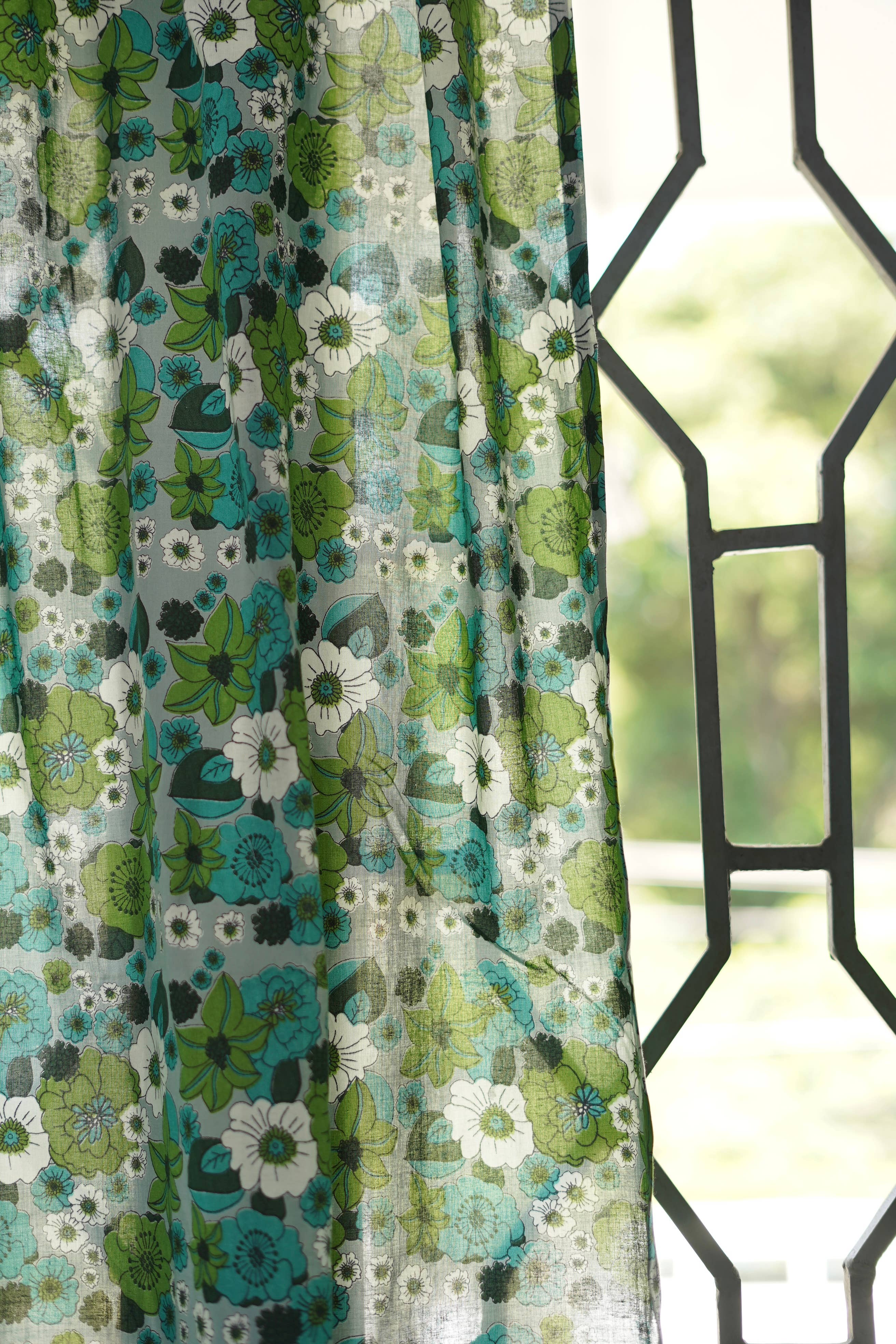 Annahmol - Wholesale Curtain - Vintage Inspired Botanical Sheer Curtains: Assorted Prints14