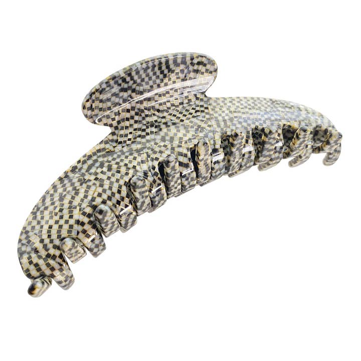 Parcelona - Wholesale Hair Clip - Women's - French Amie Contour Large 4 ¾” Celluloid Handmade Jaw Hair Claw Clip for Women50