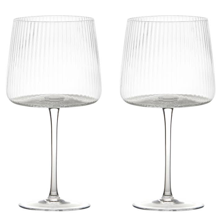 Anton Studio Designs - Wholesale Cocktail/Liquor Glass - Set of 2 Empire Clear Gin Glasses - Cocktail Glass Set