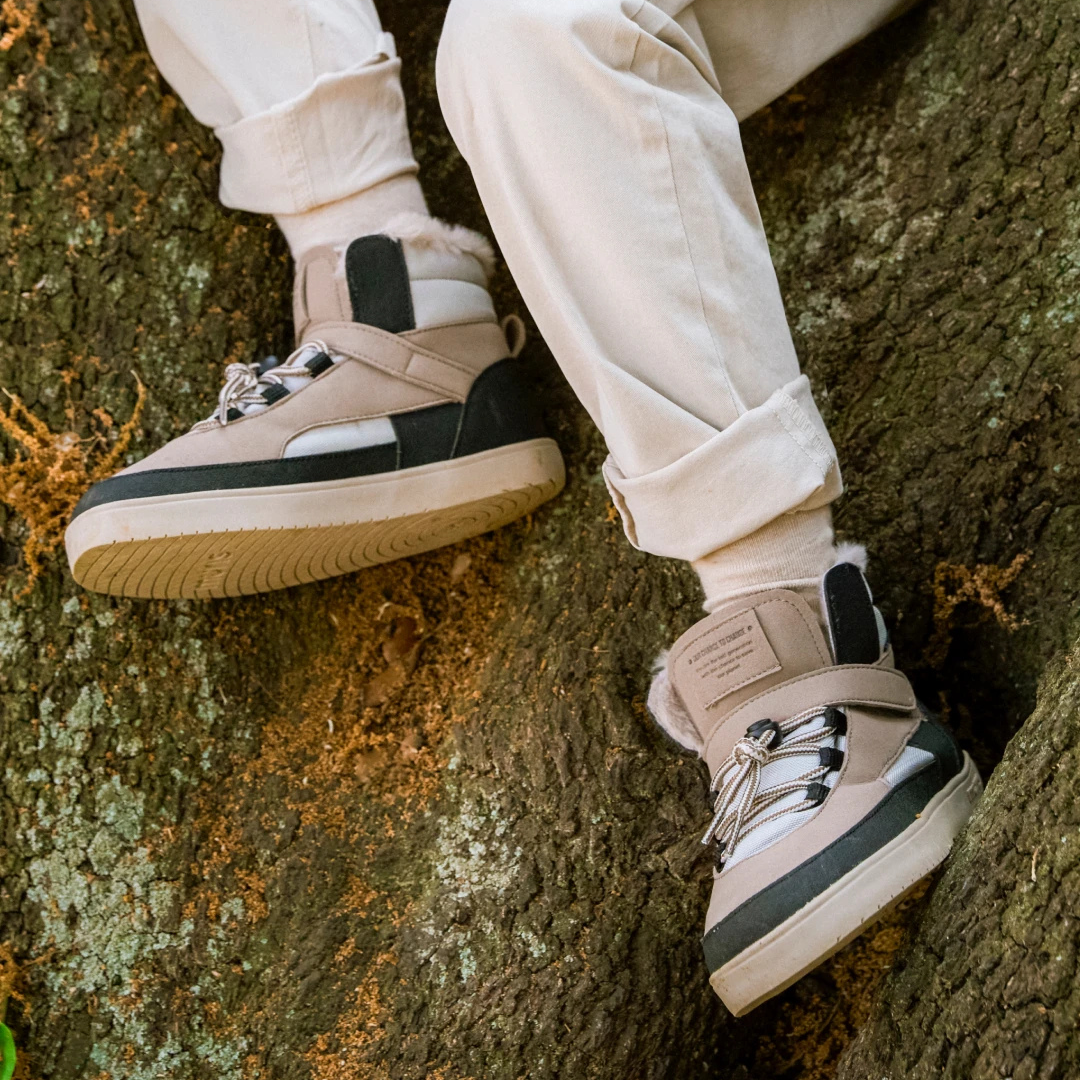 Warm Taupe Barefoot Baltic Junior Waterproof Boots - Muris for wholesale on Faire3