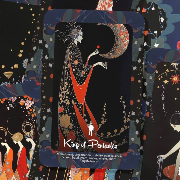 Ibiza Tarot USA – wholesale Tarot cards – Divine Silhouettes Tarot - A masterpiece of Art Deco Elegance - 78 cards