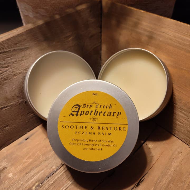 Soothe & Restore Eczema Balm for wholesale by Dry Creek Apothecary