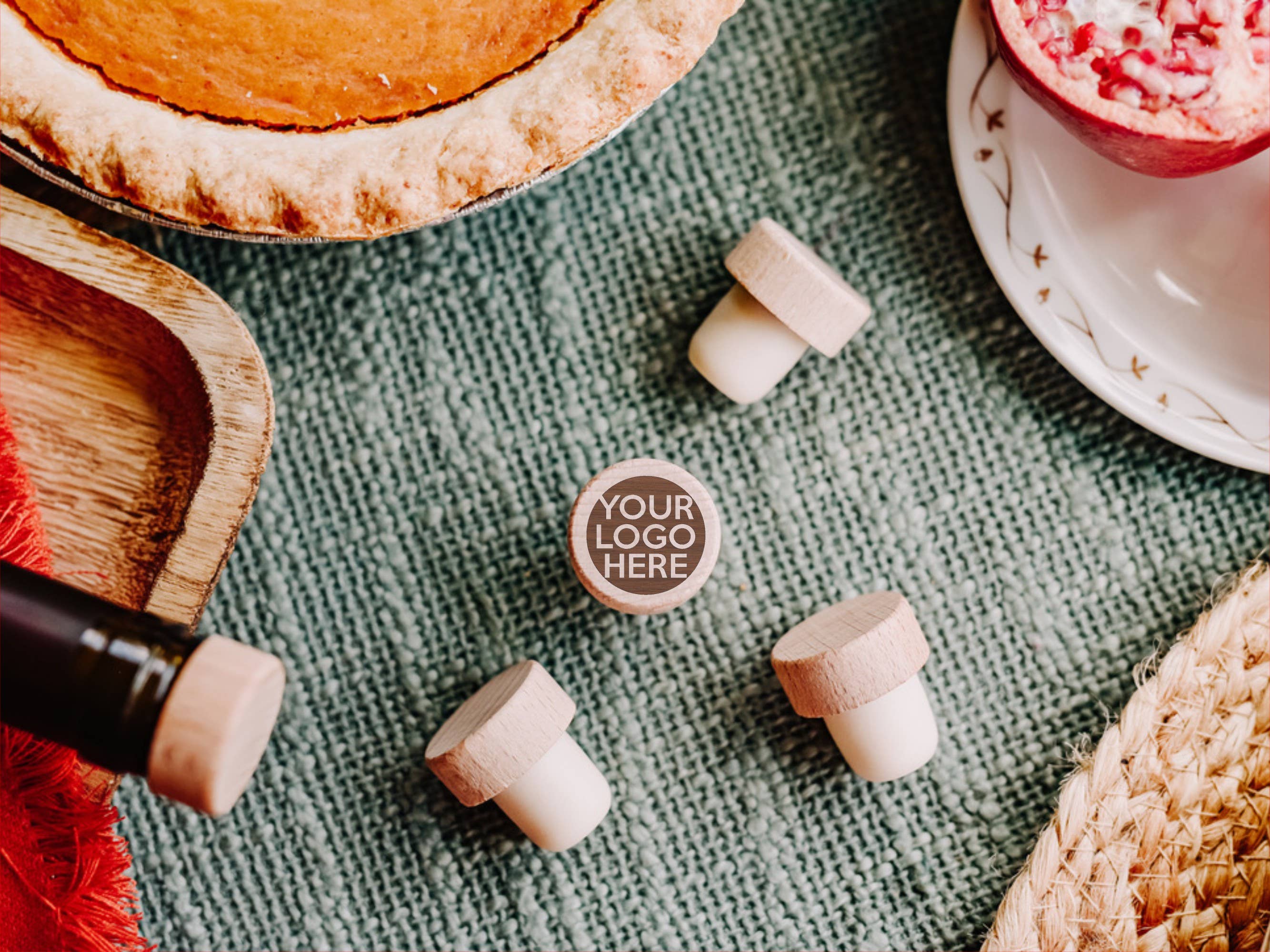 The Lillie Pad - Wholesale Wine Stopper - Custom Logo Engraved Wooden Wine Bottle Stoppers7