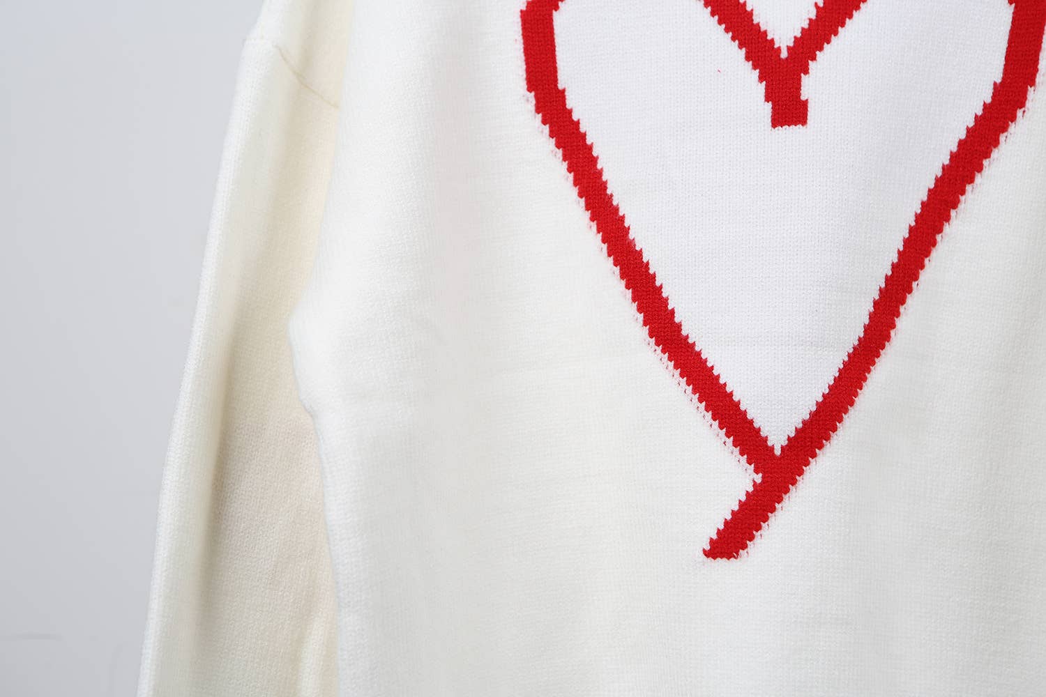 Hope & Sunshine - Wholesale Knit Sweater - Women's - Valentine's Heart Pullover Sweater9