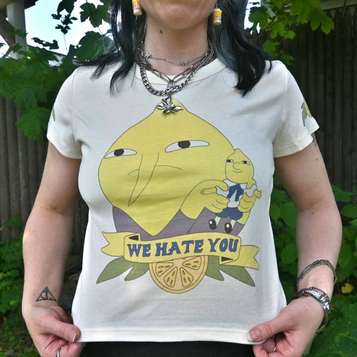 Tiny Made - Wholesale Screen Printed T-Shirt - Women's - Lemongrab Tee
