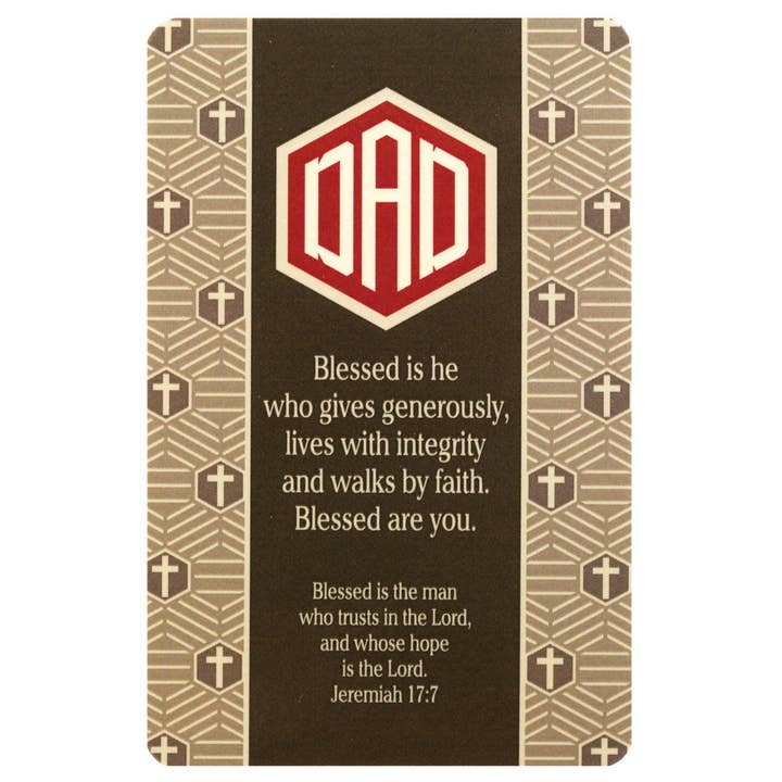 Pocketcard Dad Blessed Is He for wholesale by Dicksons