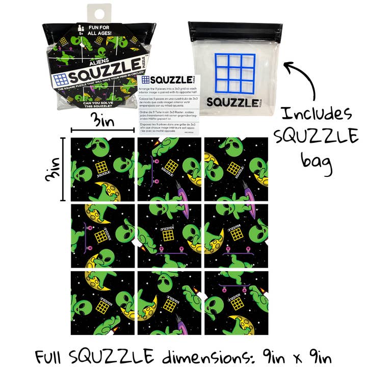 Fun Squared Games - Wholesale Puzzle - Kids - Aliens Squzzle Puzzle2