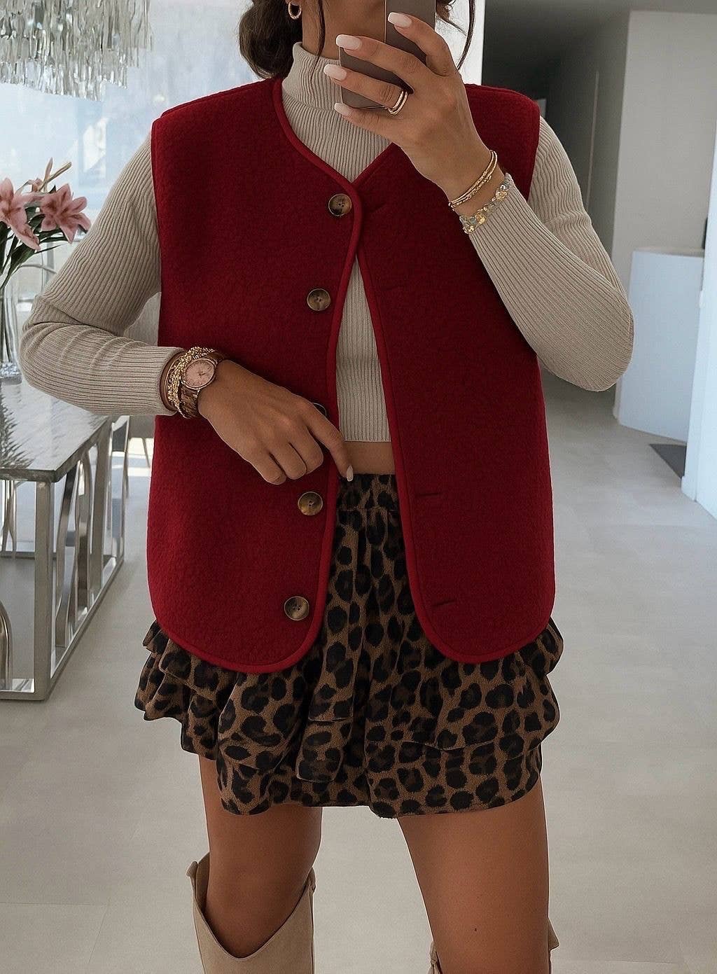 ESTEE BROWN - Wholesale Blazer - Women's - Moumoute sleeveless jacket - 31142