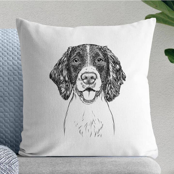 Toujours le Springer Anglais - Housse de Coussin pour la vente par Inkopious