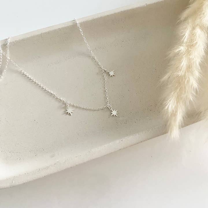 Triple Starry Necklace for wholesale by FMN Jewellery