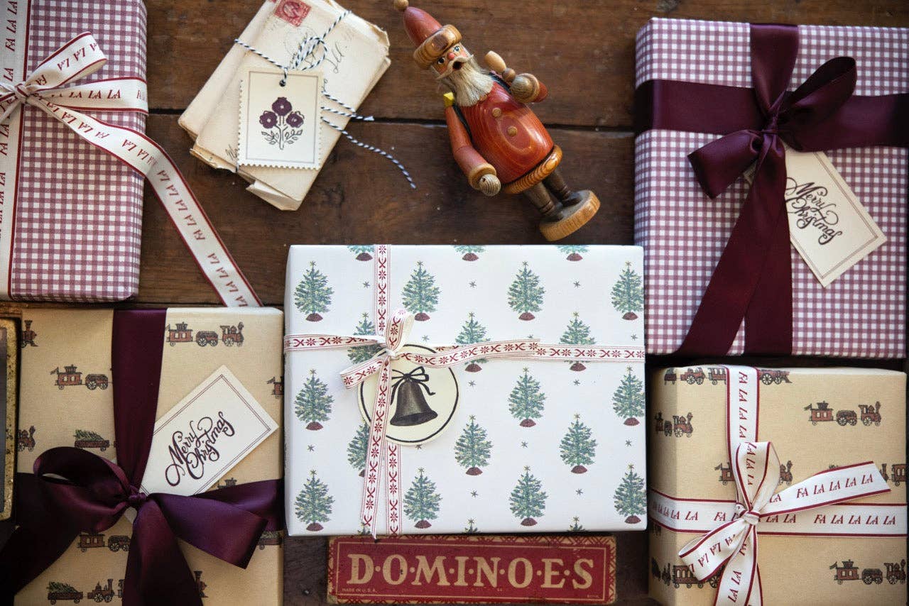 Parcel Paper - Wholesale Ribbon - Gift Wrapping - 'Norfolk' cotton ribbon2