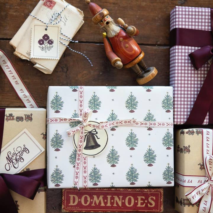 Parcel Paper - Wholesale Ribbon - Gift Wrapping - 'Norfolk' cotton ribbon2