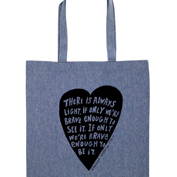 There is always light Totebag Amanda Gorman Quote 12oz for wholesale by Megan Lee Designs