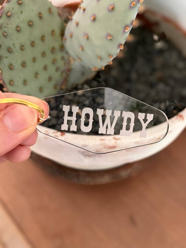 GoneWestDesigns - Wholesale Keychain - Women's - Howdy Keychain Western Keychain Minimalist Jewelry 6