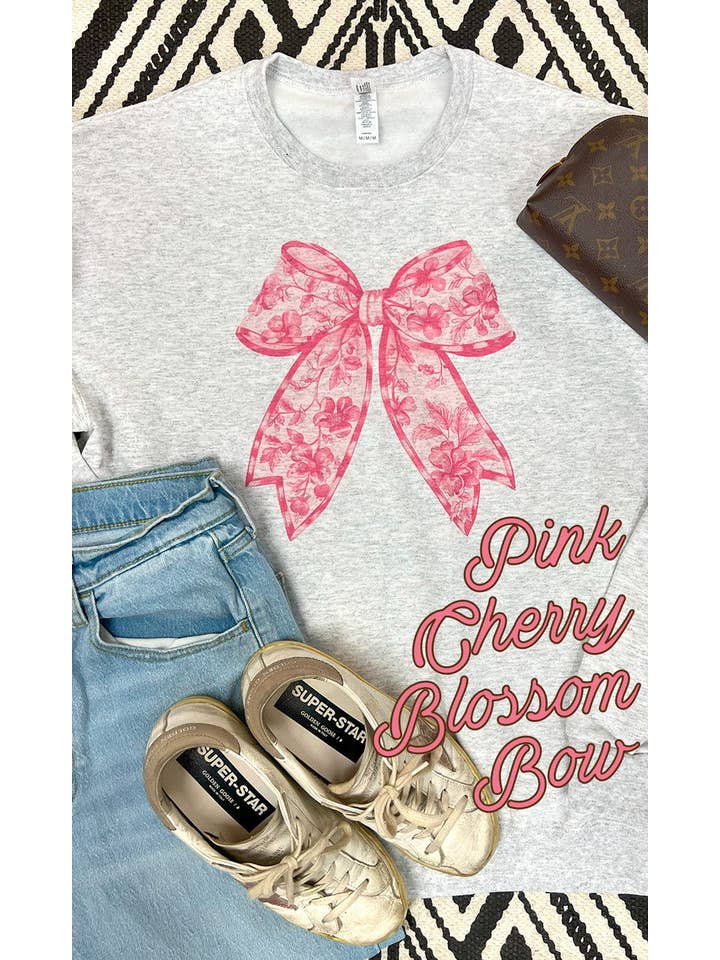 Sugar Stitch - Wholesale Graphic Sweatshirt - Women's - Big On Bows Graphic Sweatshirt10