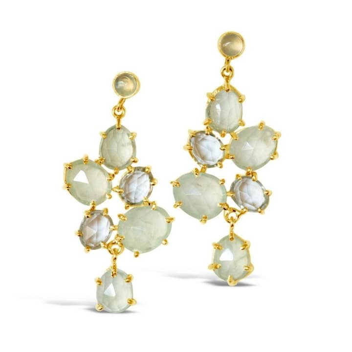 Green Queen Earrings for wholesale by Gem Bazaar Jewellery