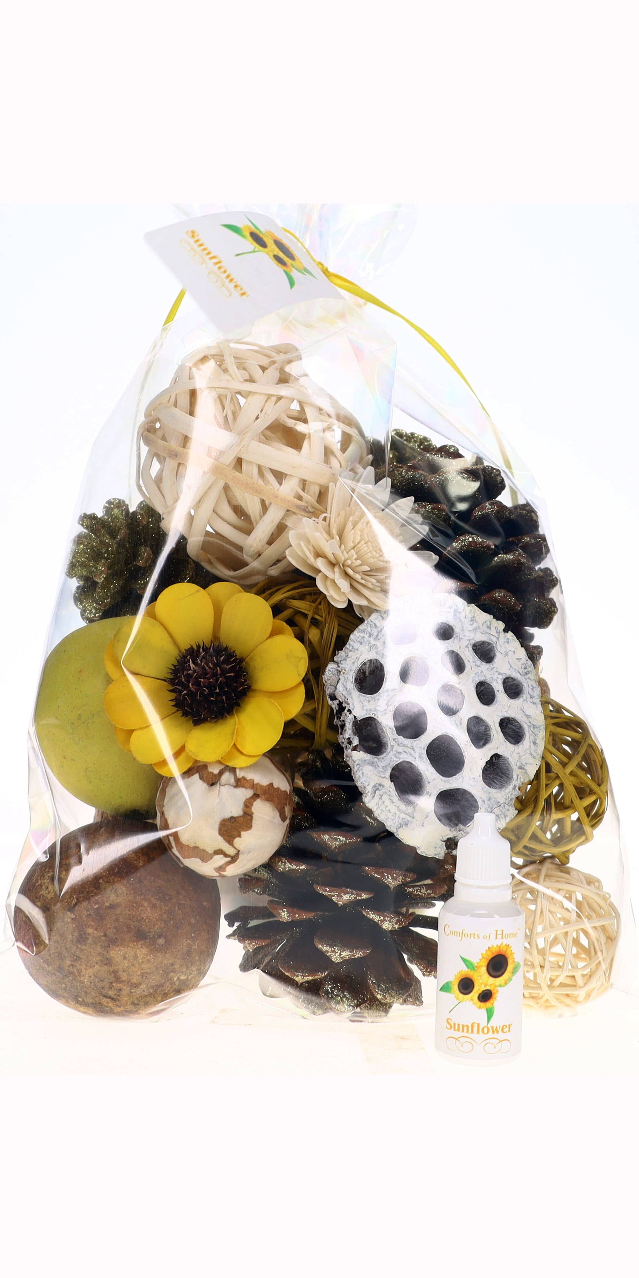 Comforts of Home – Pot-pourri por atacado – Taça Girassol Filler/Vaso Decorativo Potpourri0