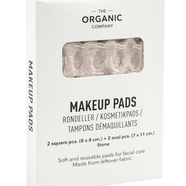 The Organic Company - Wholesale Makeup Remover - Big Waffle Makeup Pads - Stone1