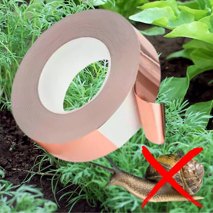 Copper Foil Tape Anti-Snail - 50 meters (Self-Adhesive) for wholesale by Ayurveda Specialist B.V.