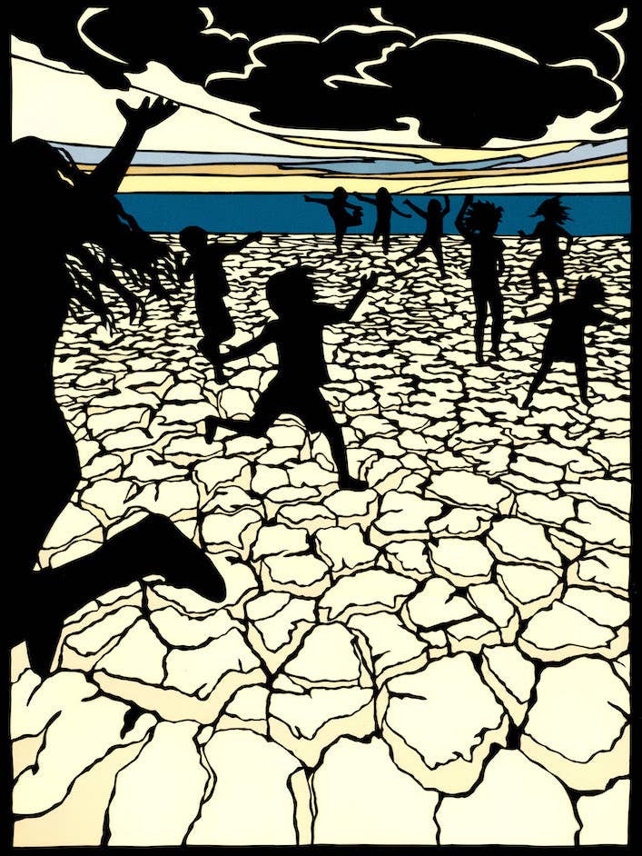 11" x 14" Poster #112 Rain Dancing for wholesale by Elizabeth VanDuine