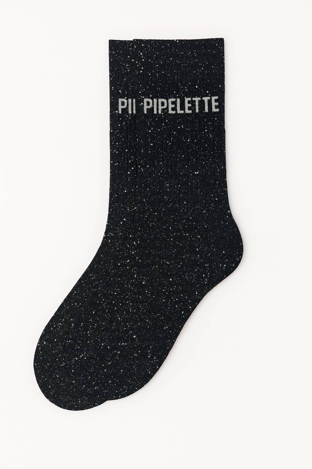 ChoO - Wholesale Socks - Women's - "Pipelette" Black Glitter Socks1