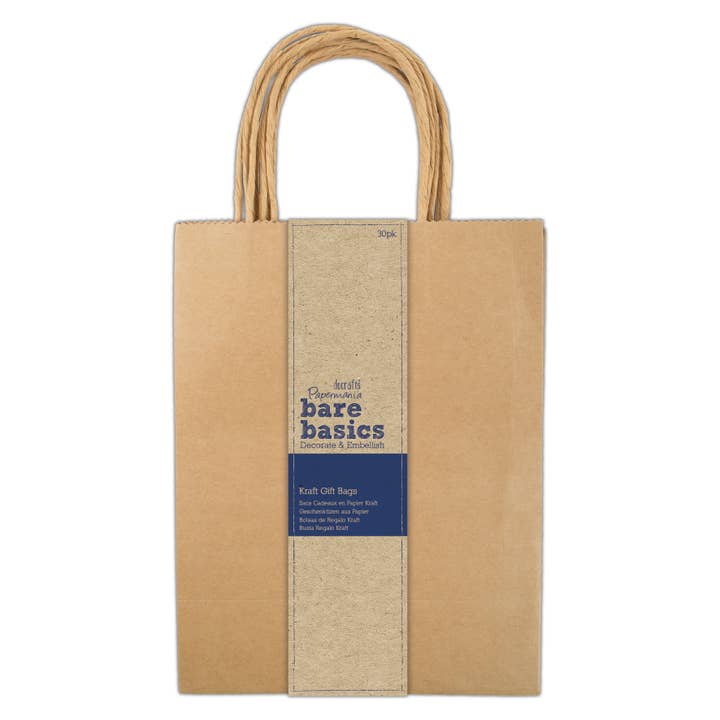 Bare Basics Kraft Gift Bags (30pk) - Large for wholesale by West Design Products