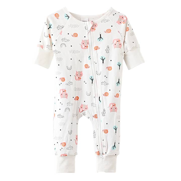 KaWaii Baby Diapers - Wholesale Sleepsuit - Baby - New!KaWaii Baby Cotton Bodysuit 2-Way Zipper Mittens Footies5