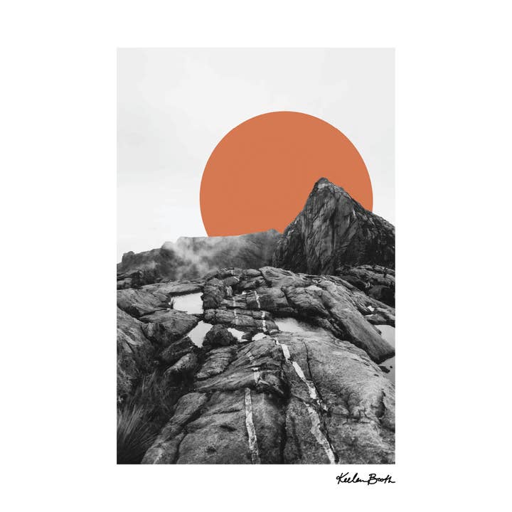 Mt. Kinabalu Sun Art Print for wholesale by Keebee Studios