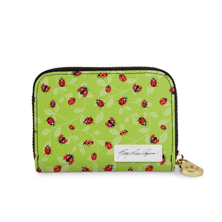 Mary Lake Thompson Ladybugs Zipper Wallet for wholesale by Monarque