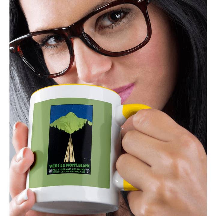 3dRose - Wholesale Coffee Mug - 3dRose, Vers Le Mont.Blanc Paris Roadway with Mountains Below a Starry Sky, Mug1