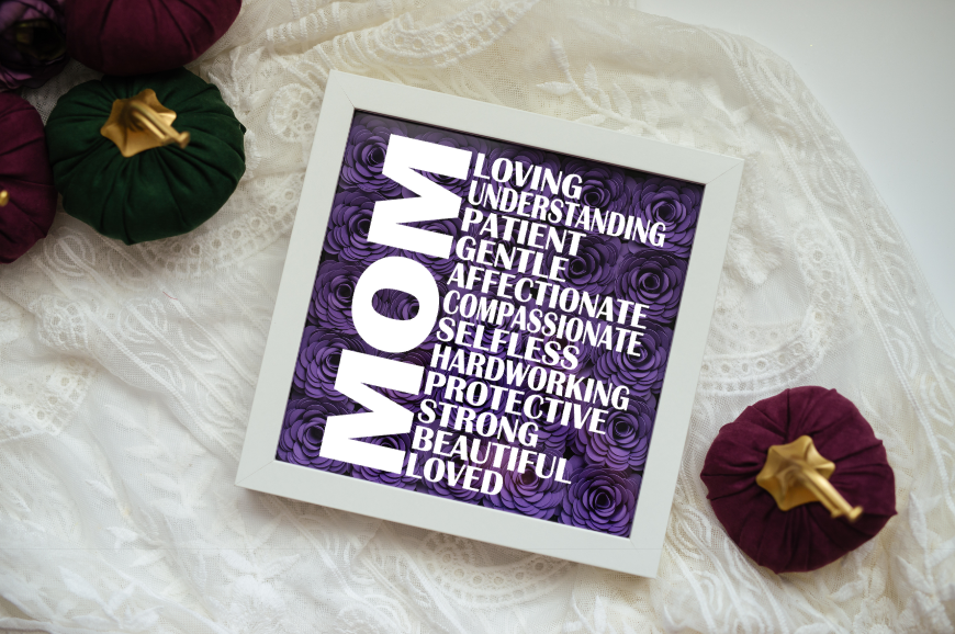 The Scarlett Butterfly - Wholesale Decorative Tabletop Object - Mom Paper Flower Shadow Box Gift - Mother's Day Gift for Mom2