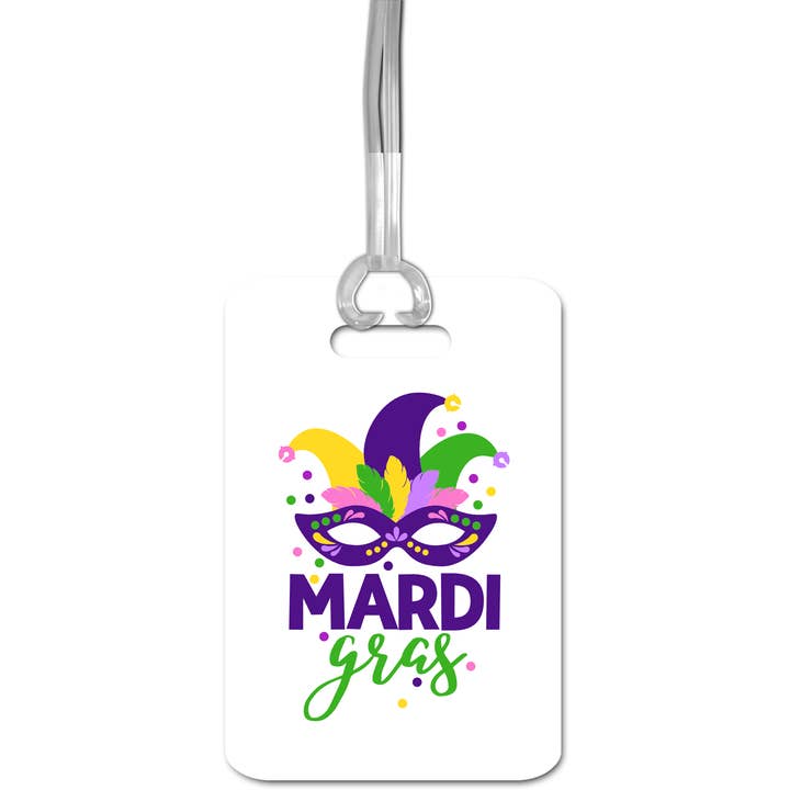 Recuerdo de Mardi Gras, Etiqueta de Equipaje de Nueva Orleans, Martes de Carnaval para venta al por mayor de Daisy Lane