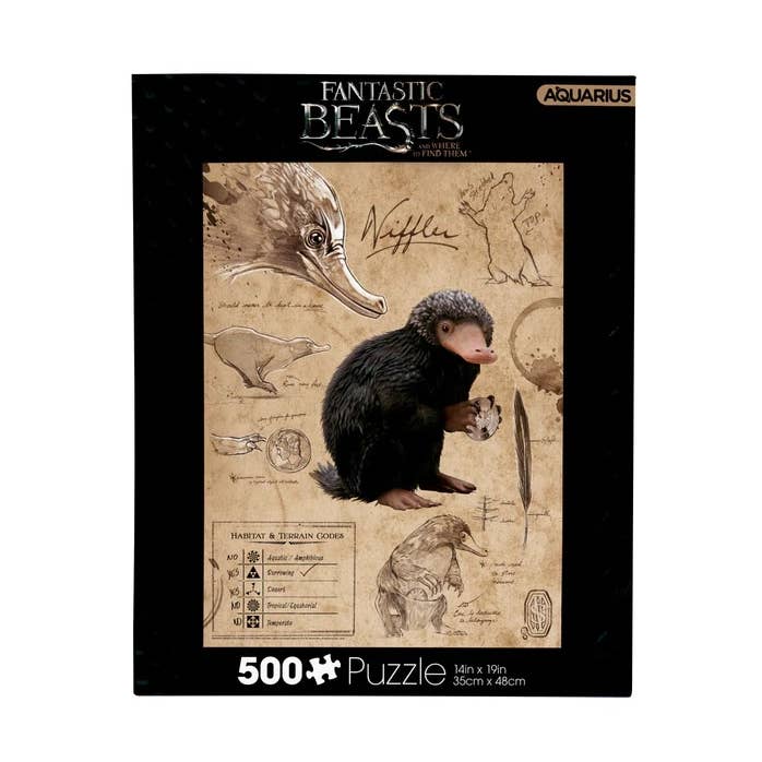 Fantastic Beasts Niffler 500 Piece Puzzle for wholesale by Mimi Imports - Harry Potter