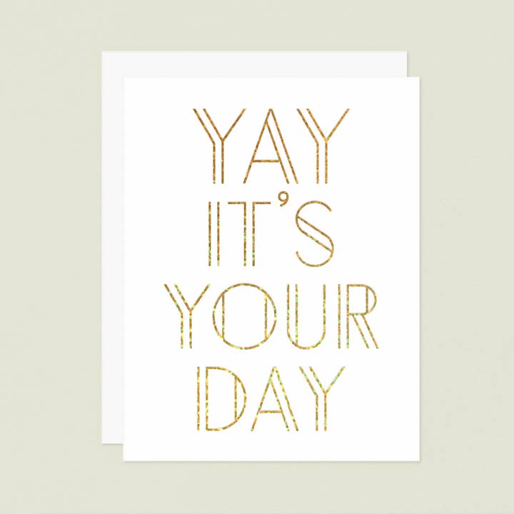 Yay It's Your Day Birthday Greeting Card for wholesale by Missive