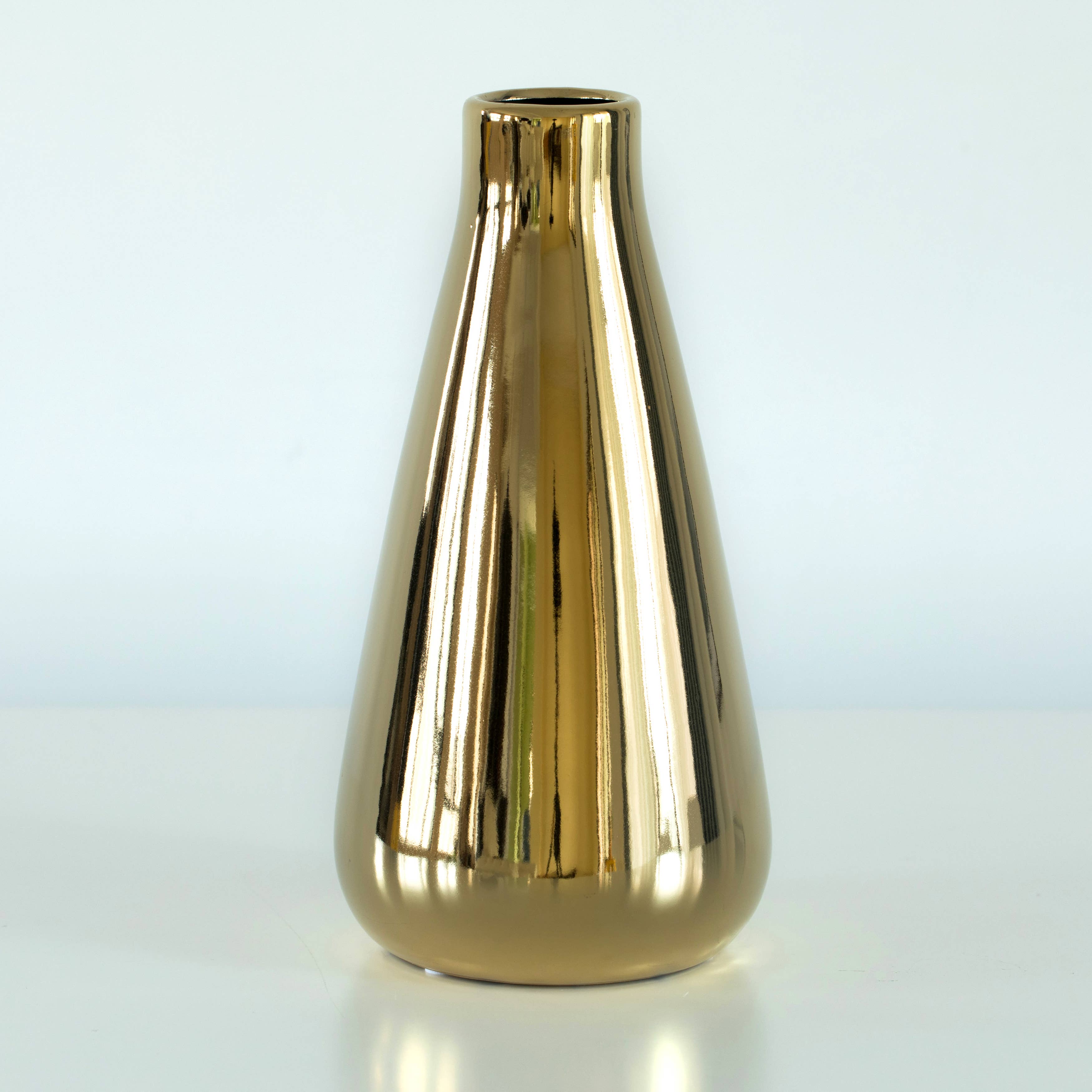 Quickway Imports - Wholesale Vase - Decorative Ceramic Modern Centerpiece Table Vase, Gold15