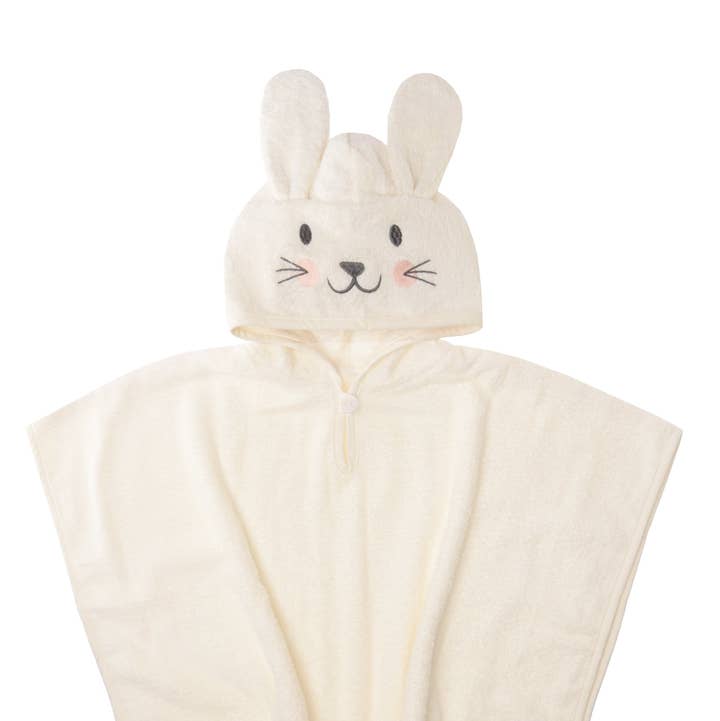 Liliput - Wholesale Hooded Towel - Kids & Baby - Hooded poncho in ecru with bunny ears0