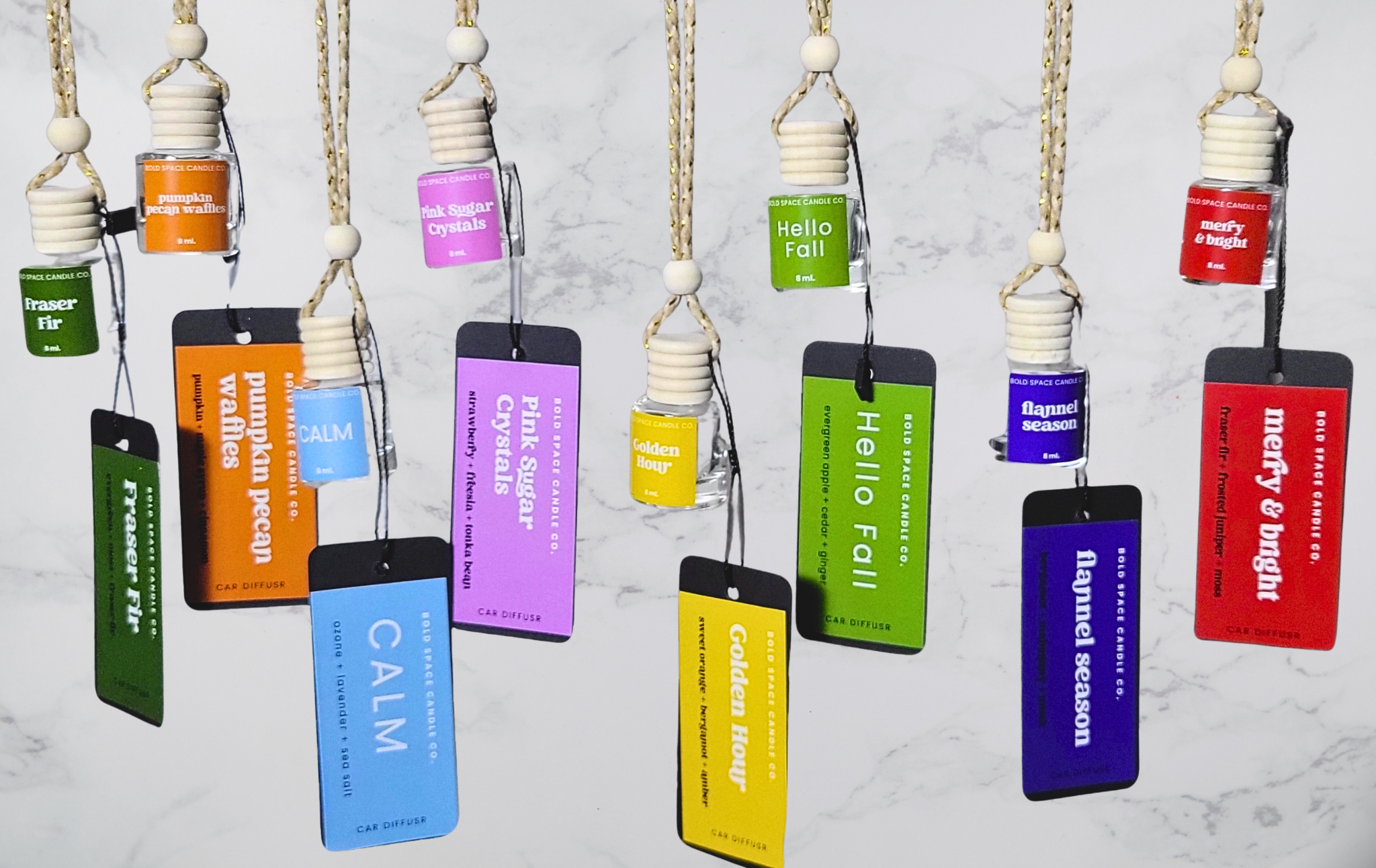 Bold Space Candle Co. – wholesale Reed diffuser – Car Diffusers | Fall, Winter, & Everyday | Variety of Scents3