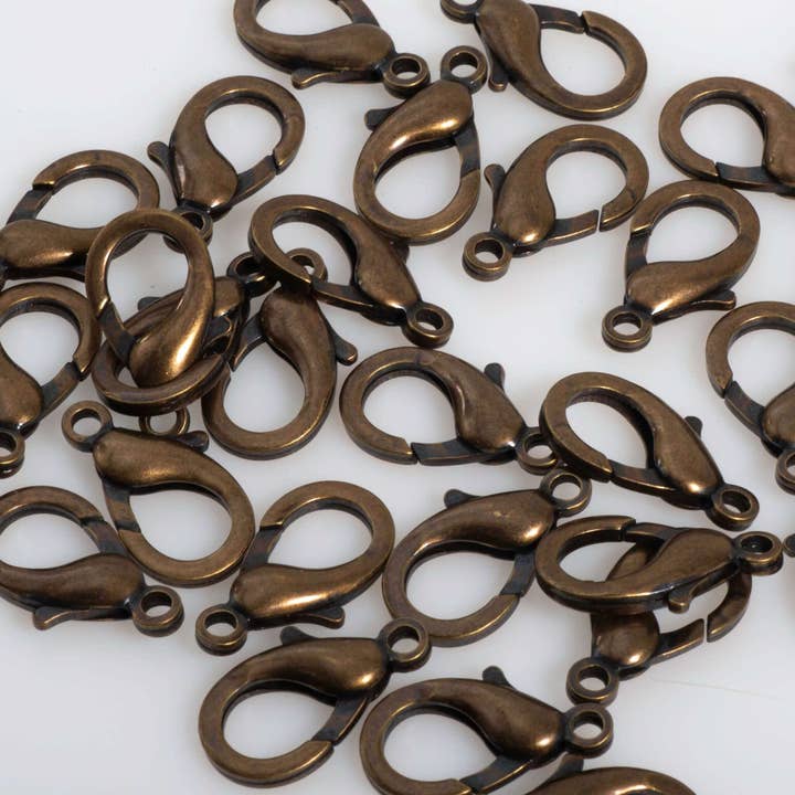 Karabinerhaken 23 mm x 13 mm, einzeln verkauft -C905 für den Großhandel von Continental Beads