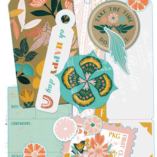 Paislees & Petals - Cartes et étiquettes Ephemera pour la vente par Fancy Pants Designs