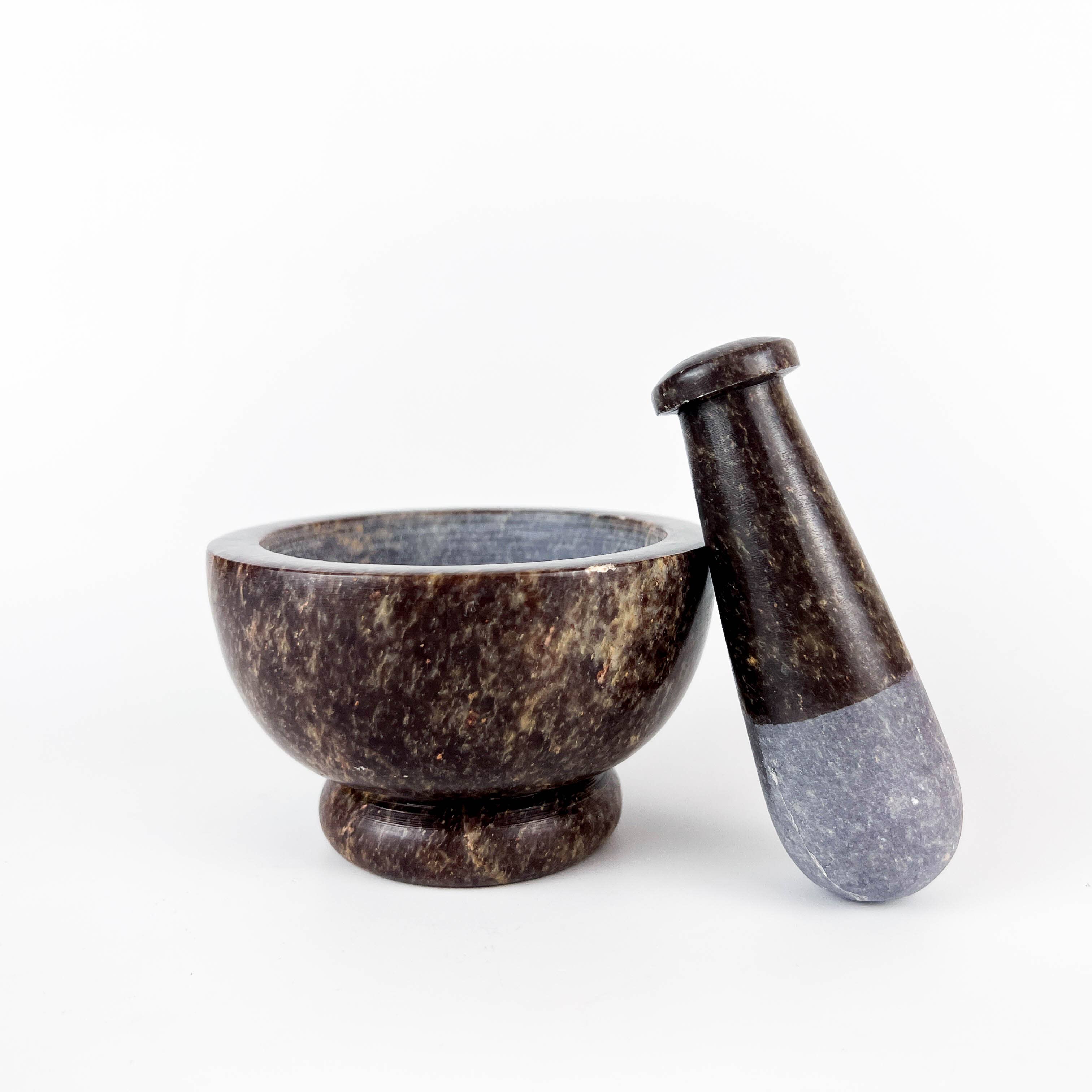 GREENROOTS USA LLC - Wholesale Mortar & pestle - Soap Stone Mortar & Pestle 4"D,3"H9