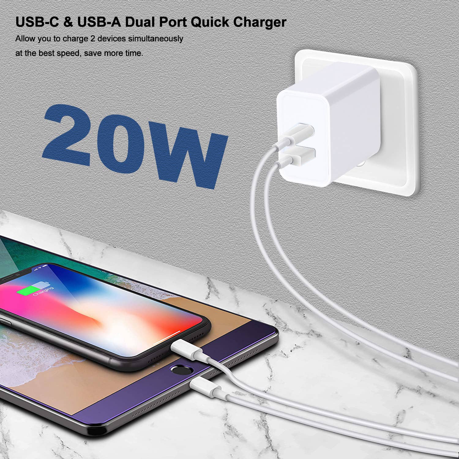 LAX Gadgets - Wholesale Portable Charger - LAX Gadgets Dual USB Wall Charger – Fast Charging Adapter6