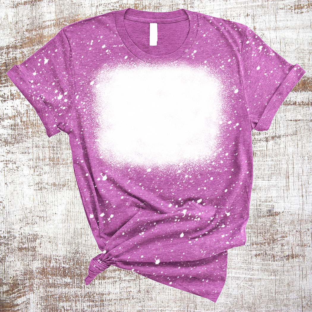 Sweet Tees - Wholesale Blanco T-shirt voor sublimatiedruk - Dames - Sublimatie blanco T-shirts gebleekt vierkant ontwerp16