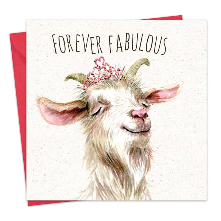 Goat Forever Fabulous — lustige Geburtstagskarte für den Großhandel von Twizler Ltd