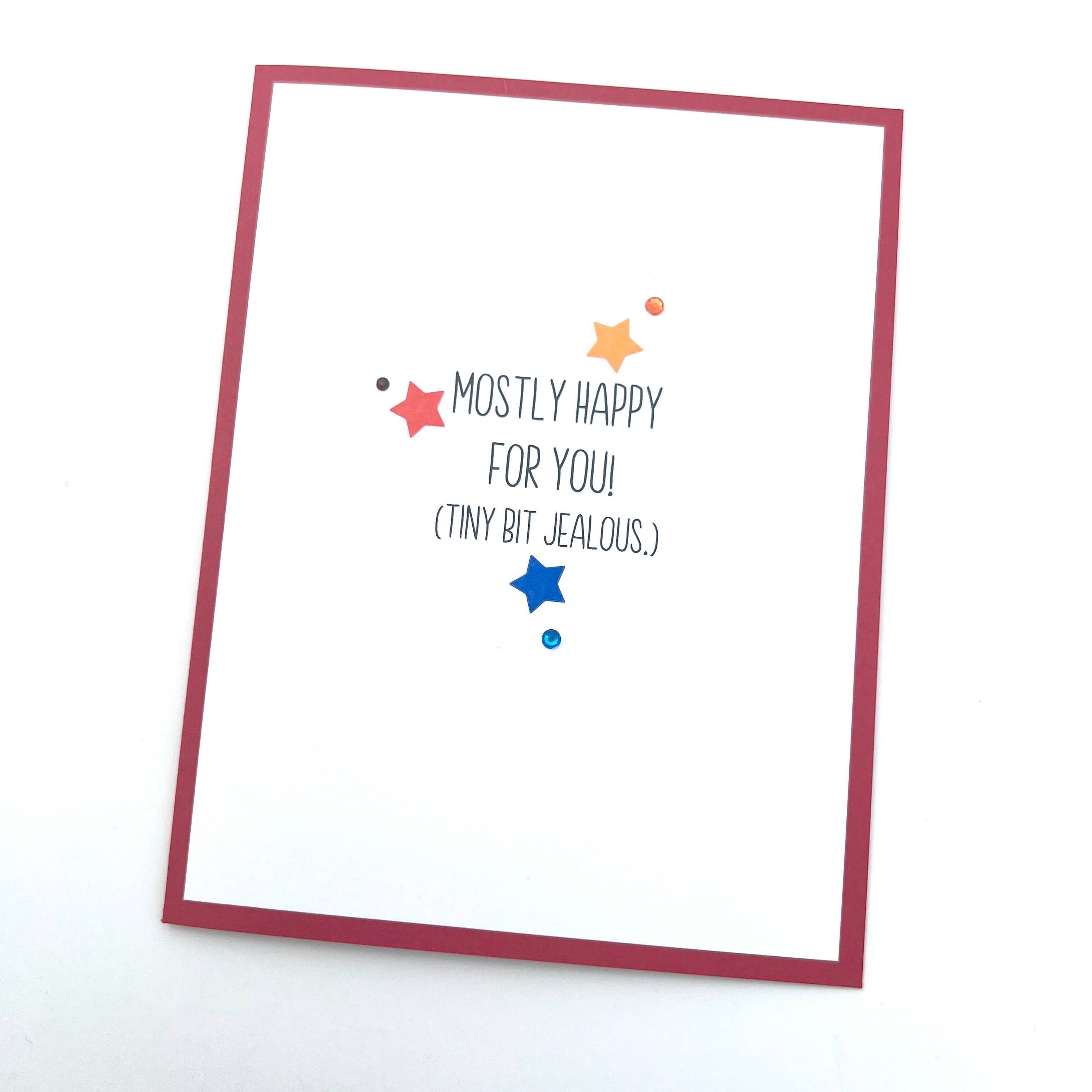 Muddy Mouth Cards – Großhandel Glückwunschkarte – Glückwunsch Tiny Bit Eifersüchtige1