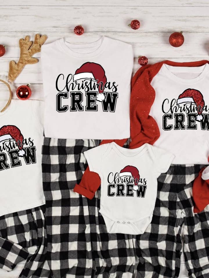 Northstar Hunting - Wholesale Screen Printed T-Shirt - Unisex - Christmas Family Matching Santa Hat Holiday Outfits8