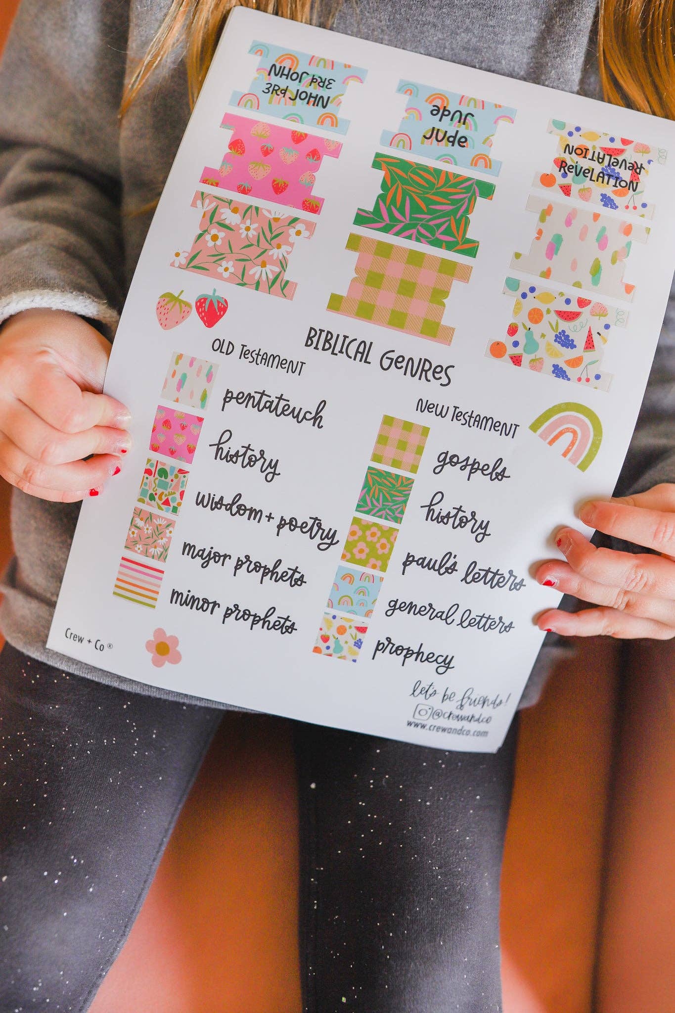 Crew + Co - Wholesale Sticker - Kids & Baby - Bible Tabs for Girls4