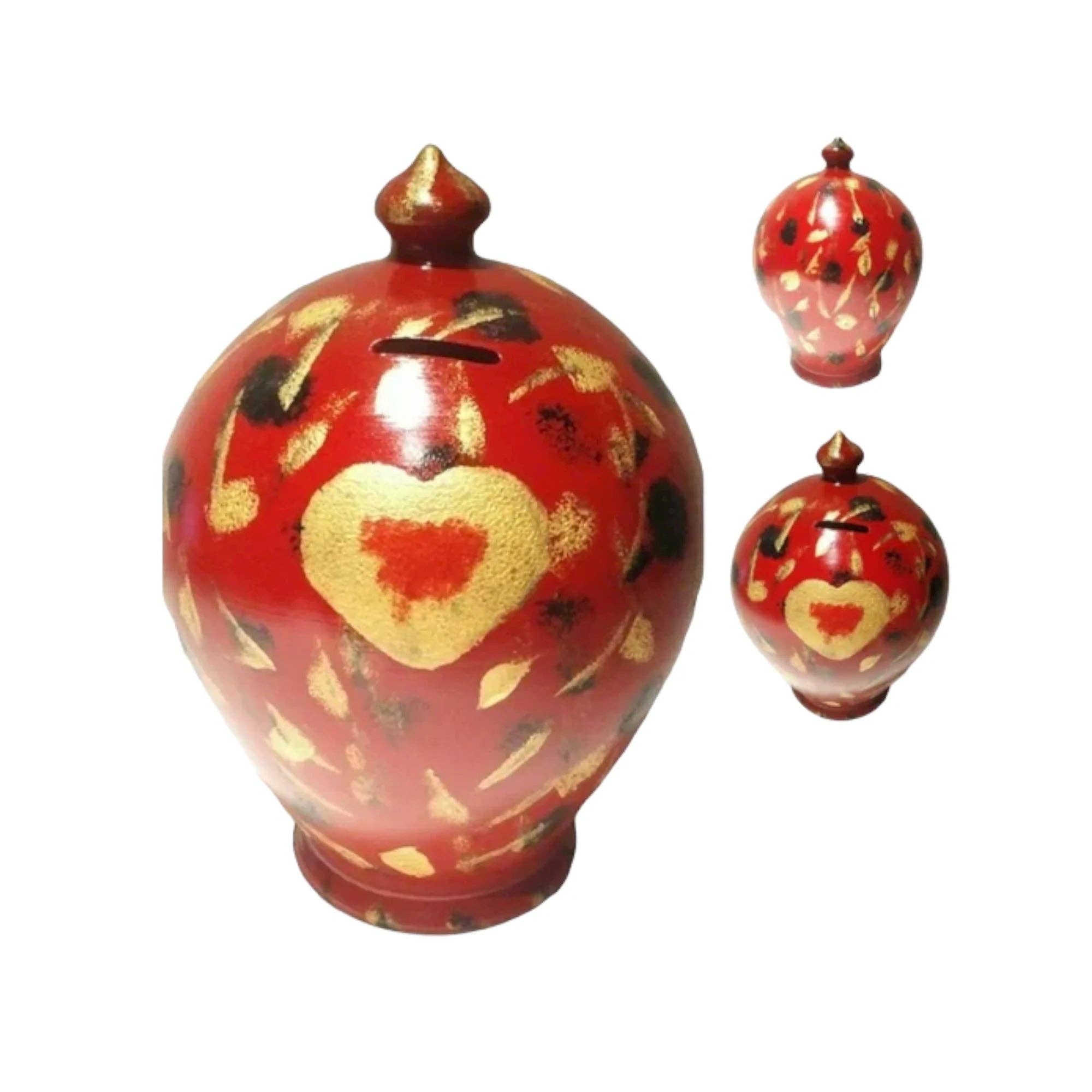 Caterina - Wholesale Money/Piggy Bank - Regalo di anniversario in ceramica per coppie con cuore.2