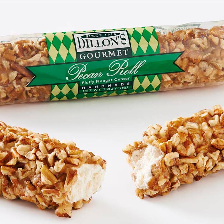 Dillon Candy Company - Wholesale Nougat - Pecan Log Roll, Handmade, 7 oz.