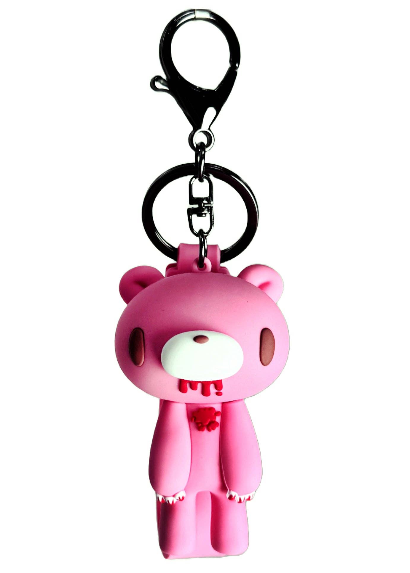LASR – wholesale Keychain – Women's – Gloomy Bear Bloody Bear 3D Silicon Pink Figure Keychain3
